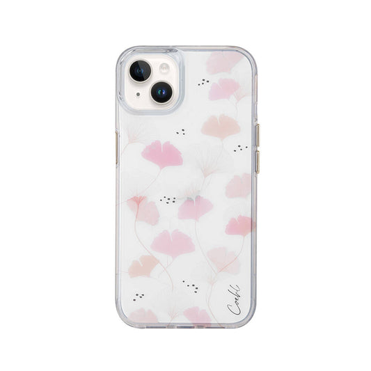 Apple iPhone 14 Kılıf Çayır Çiçeği Desenli Coehl Meadow Kapak Pembe