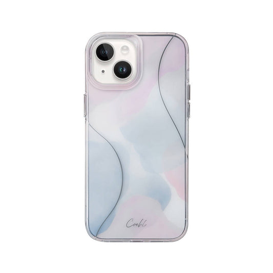 Apple iPhone 14 Kılıf Dalgalı Çizgi Desenli Coehl Palette Kapak Lila