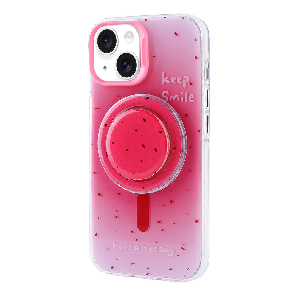 Apple iPhone 14 Kılıf M-safe Şarj Özellikli Tak-Çıkar Pop Soketli Zore Tiktok Kapak