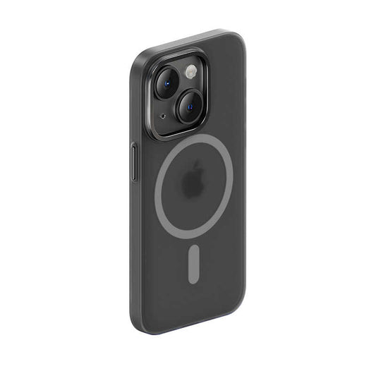 Apple iPhone 14 Kılıf Wireless Şarj Destekli Benks Yeni Seri Magnetik Haze Kapak Siyah