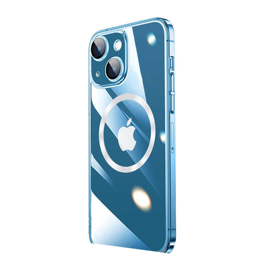Apple iPhone 14 Kılıf Wireless Şarj Özellikli Sert PC Zore Riksos M-safe Kapak