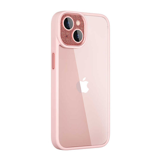 Apple iPhone 14 Kılıf Wiwu GCC-105 Lens Korumalı Renkli Kenar Arkası Şeffaf Multicolor Kapak Mavi