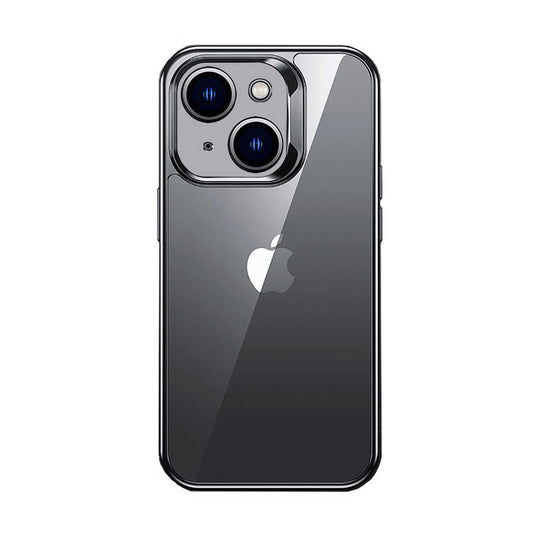Apple iPhone 14 Plus Kılıf Benks Electroplating TPU Kapak Ekran Koruyucu Hediyeli Siyah