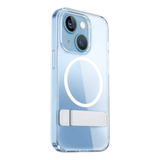 Apple iPhone 14 Plus Kılıf Standlı M-safe Wireless Şarj Özellikli Wiwu Aurora Serisi Kapak Renksiz