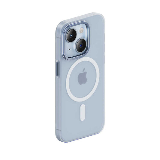 Apple iPhone 14 Plus Kılıf Wireless Şarj Destekli Benks Yeni Seri Magnetik Haze Kapak Derin Mor