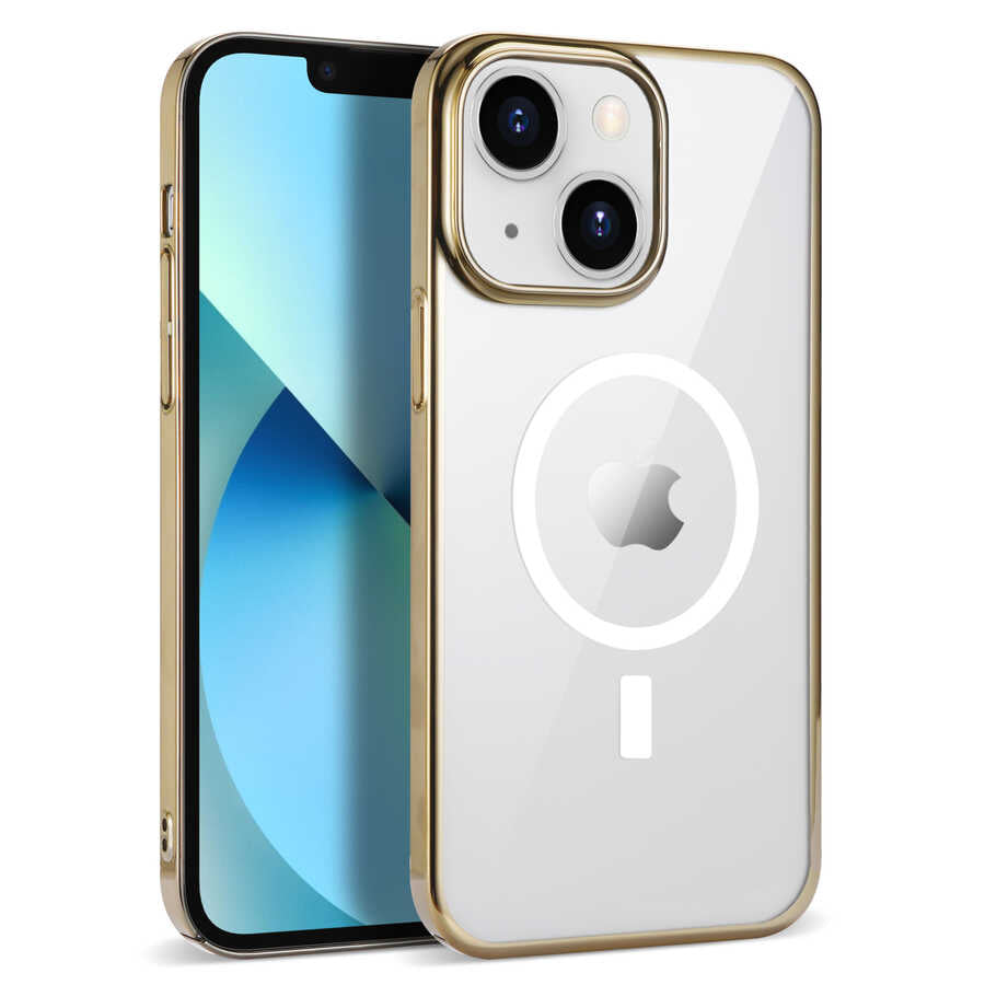 Apple iPhone 14 Plus Kılıf Zore Wireless Şarj Özellikli Pixel M-safe Kapak