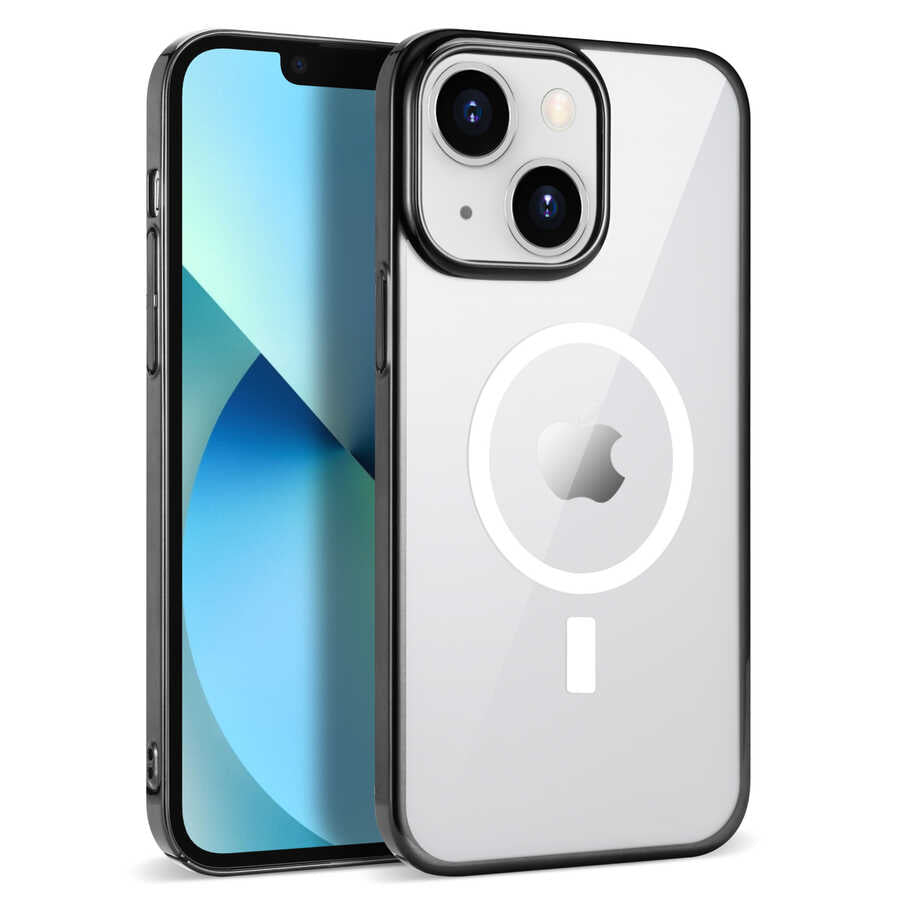 Apple iPhone 14 Plus Kılıf Zore Wireless Şarj Özellikli Pixel M-safe Kapak