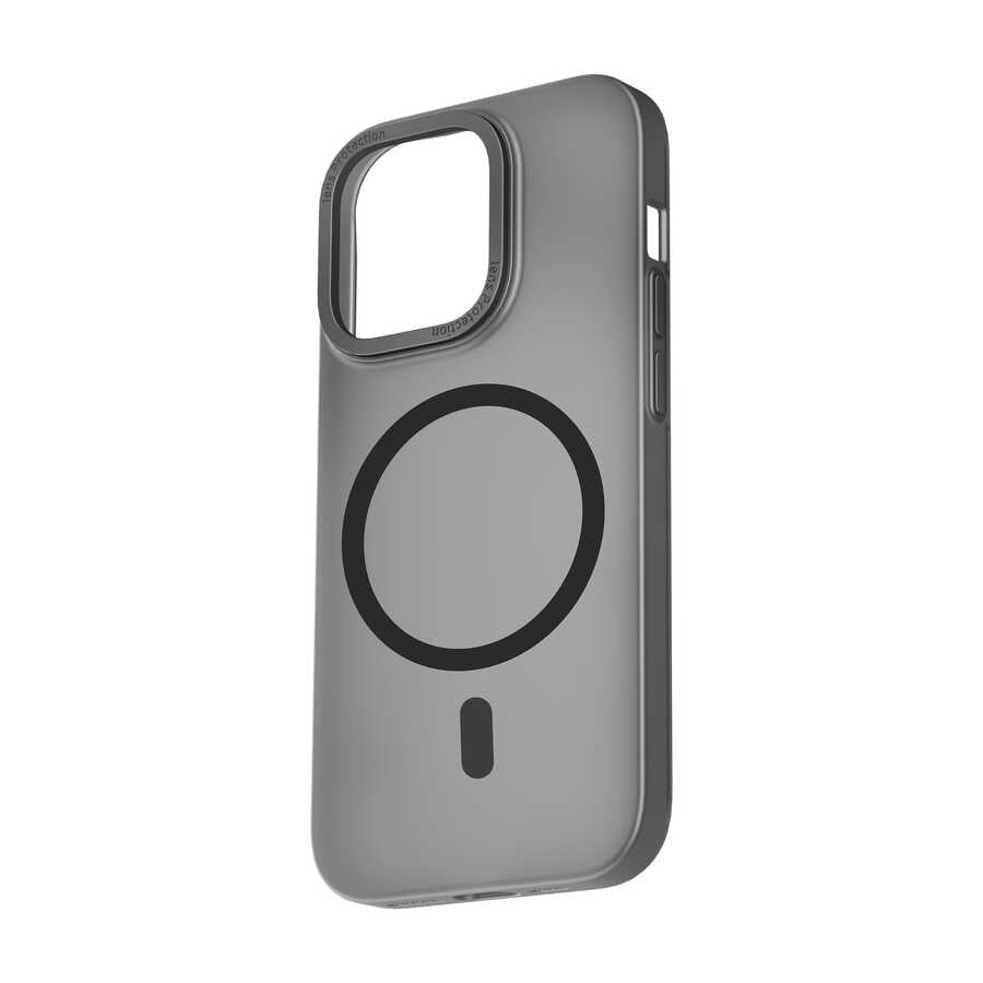 Apple iPhone 14 Plus Wiwu Frosted Magnetic Buzlu Sert PC Kapak Derin Mor