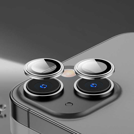 Apple iPhone 14 Plus Wiwu Lens Guard Metal Kamera Lens Koruyucu Siyah
