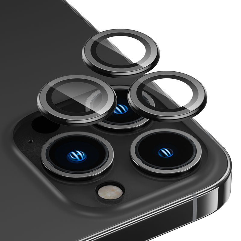 Apple iPhone 14 Pro Benks DR Safir Kamera Lens Koruyucu Gold