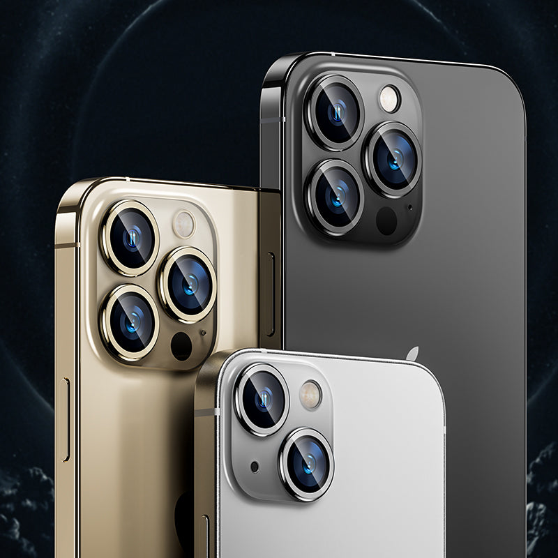Apple iPhone 14 Pro Benks DR Safir Kamera Lens Koruyucu Gold