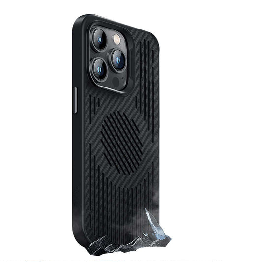 Apple iPhone 14 Pro Kılıf Benks Magnetic Cooling Kevlar Soğutucu Özellikli Telefon Kılıfı Siyah