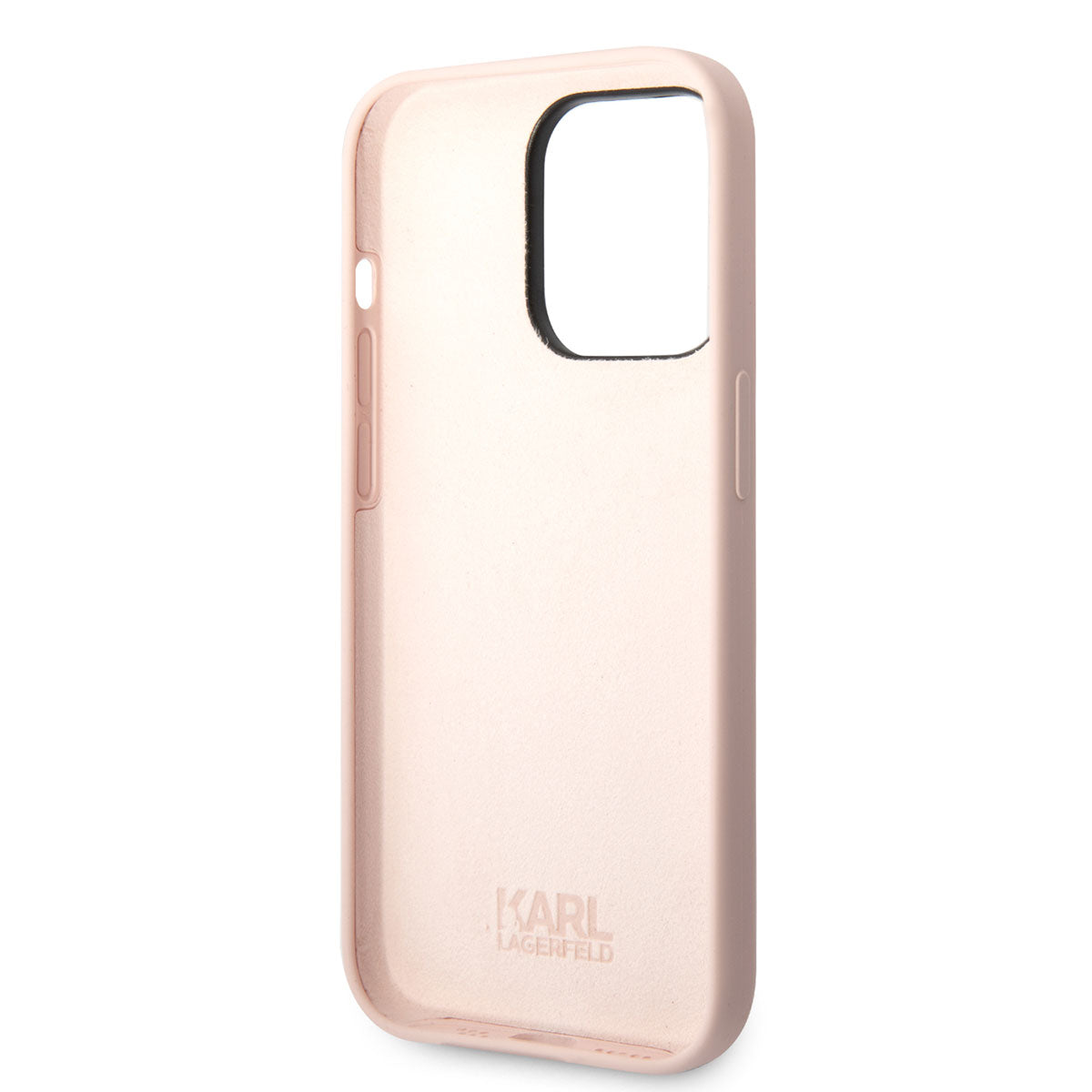 Apple iPhone 14 Pro Kılıf Karl Lagerfeld Silikon Choupette Dizayn Kapak Pembe