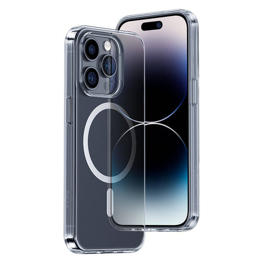Apple iPhone 14 Pro Kılıf M-safe Şarj Özellikli Benks 1.8mm Ultra İnce Şeffaf Kapak Renksiz