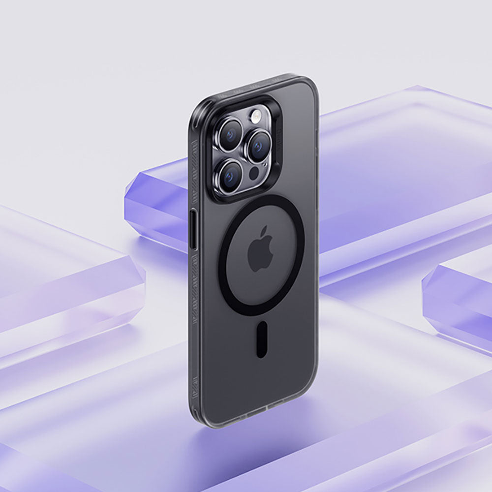 Apple iPhone 14 Pro Kılıf M-safe Şarj Özellikli Benks Lucid Armor Kapak Derin Mor