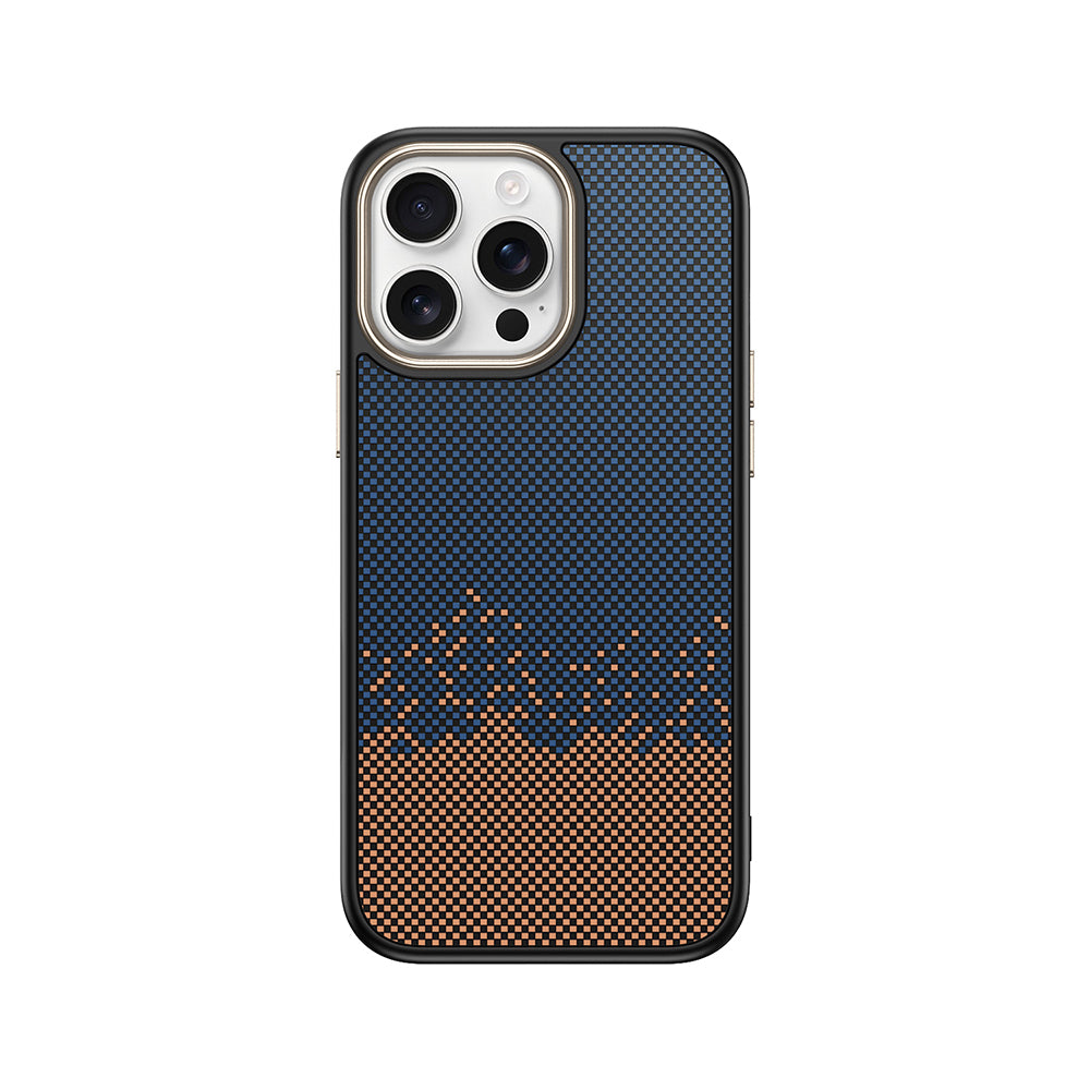 Apple iPhone 14 Pro Kılıf M-safe Şarj Özellikli Karbon Fiber Görünümlü Zore Antina Kapak