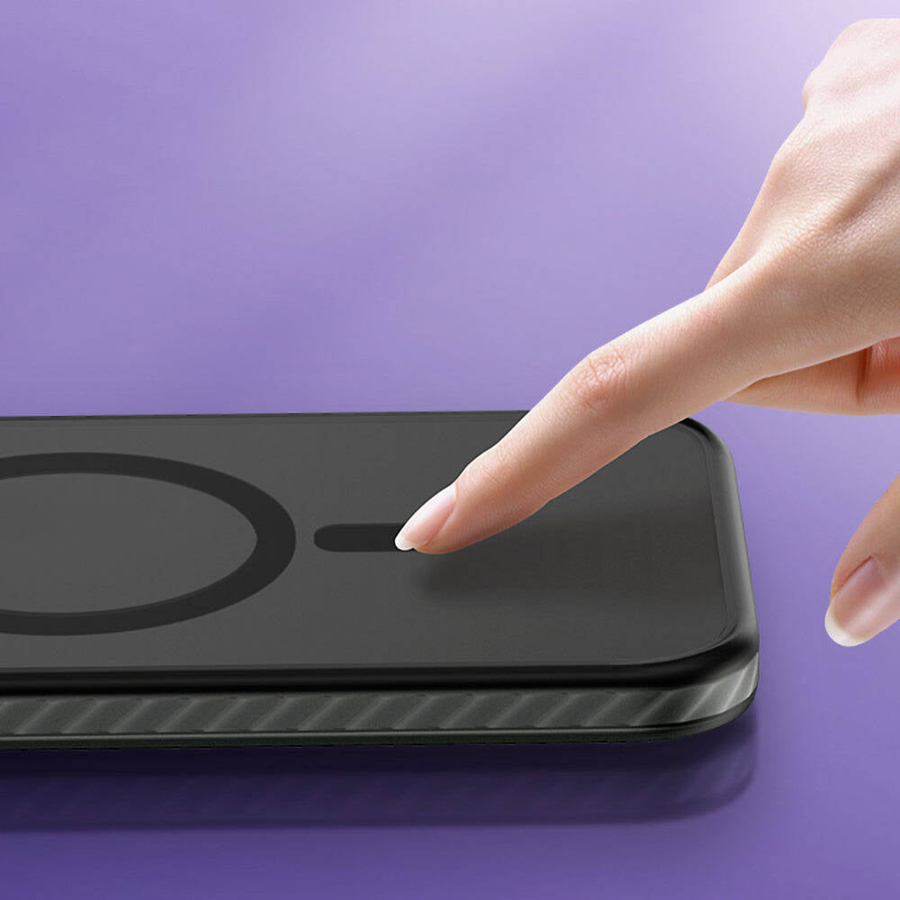 Apple iPhone 14 Pro Kılıf M-safe Şarj Özellikli Mat Arka Yüzey Benks Drop Resistance Kapak Mavi