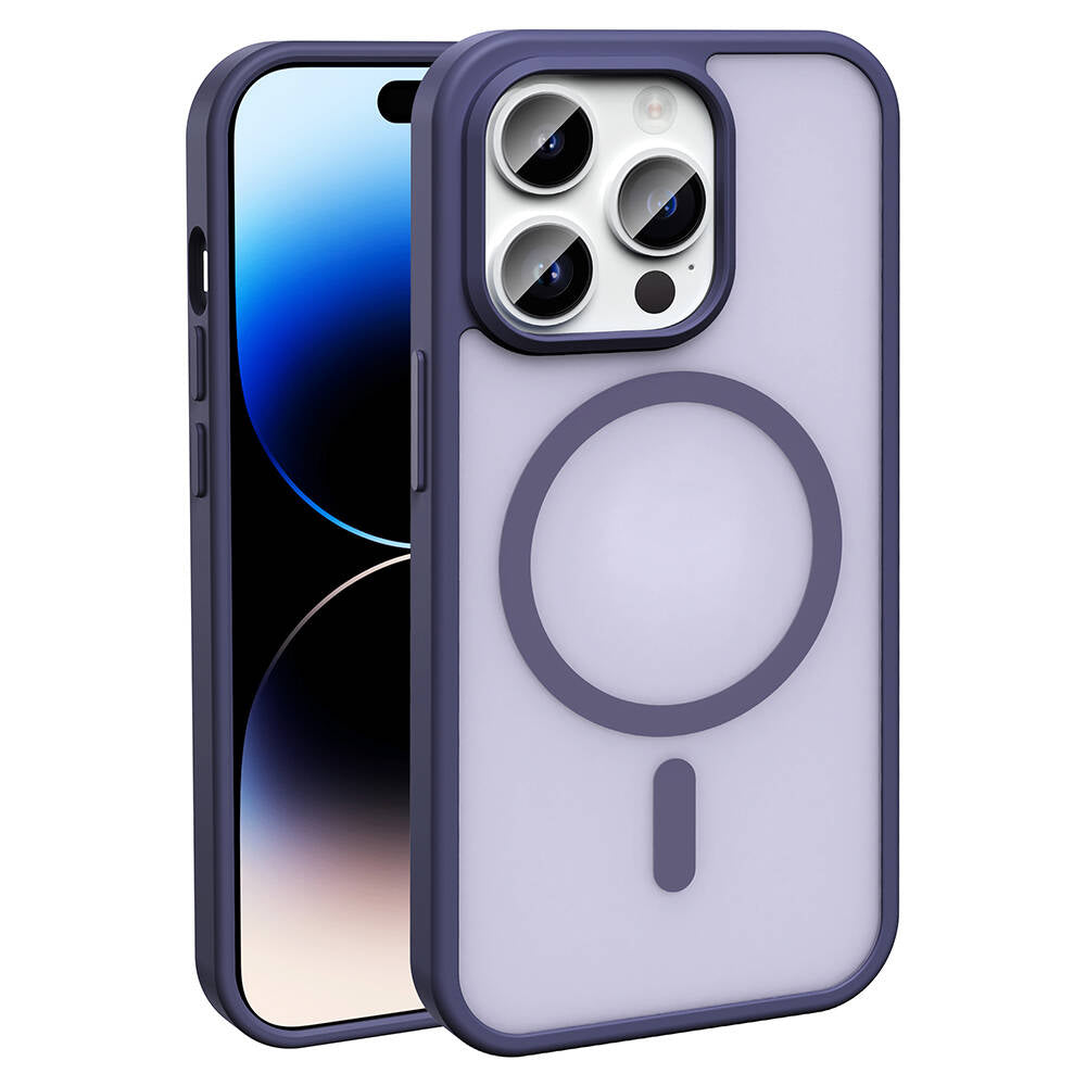 Apple iPhone 14 Pro Kılıf M-safe Şarj Özellikli Mat Arka Yüzey Zore Sio Kapak