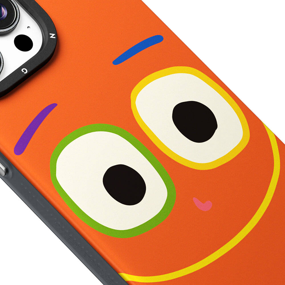 Apple iPhone 14 Pro Kılıf M-safe Şarj Özellikli Sunshine Tasarımlı Youngkit Daily Happy Serisi Kapak Sarı