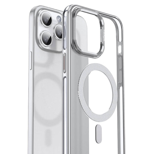 Apple iPhone 14 Pro Kılıf M-safe Şarj Özellikli Wlons Standlı Efsane Kapak Siyah