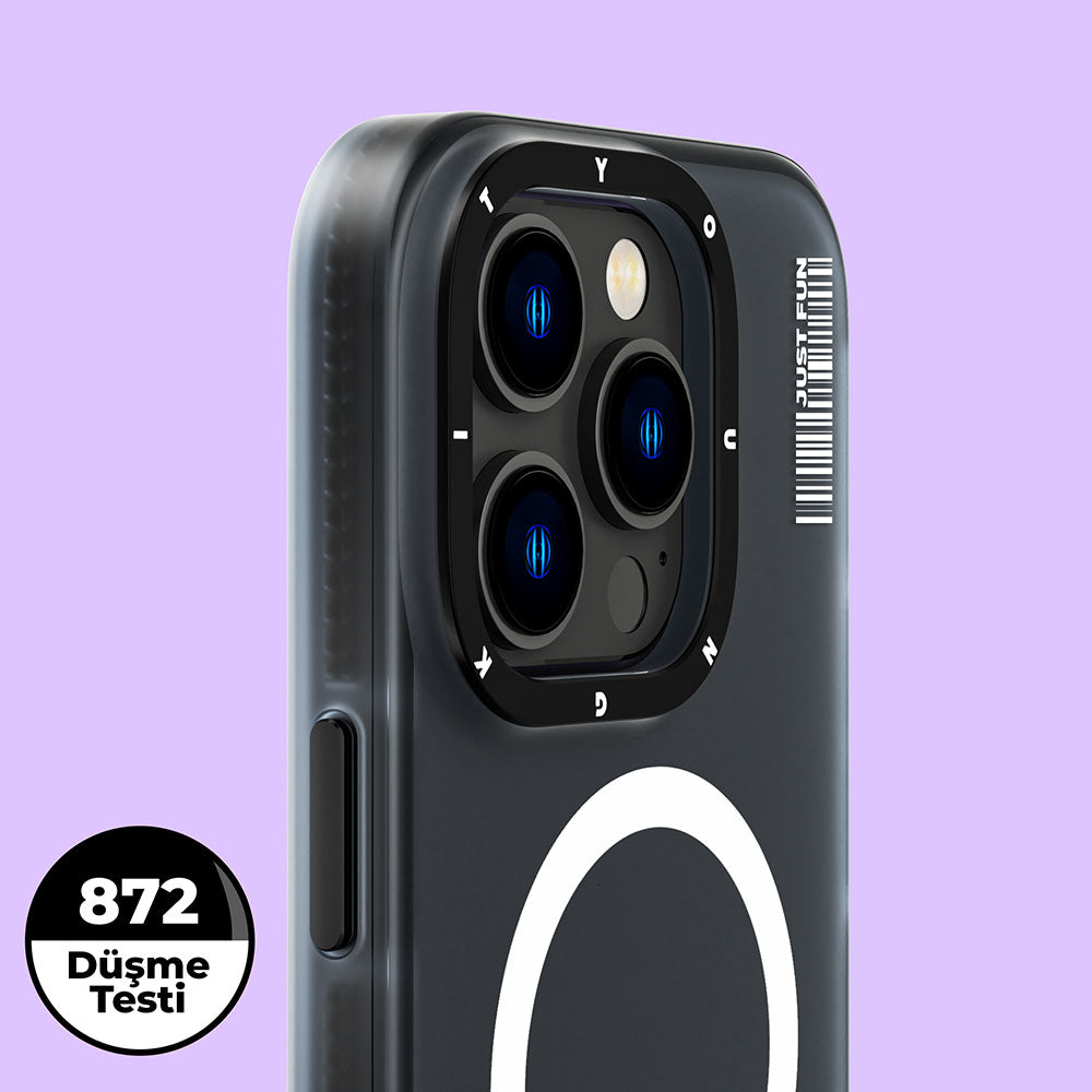 Apple iPhone 14 Pro Kılıf M-safe Şarj Özellikli Youngkit Colored Sand Serisi Kapak Mavi