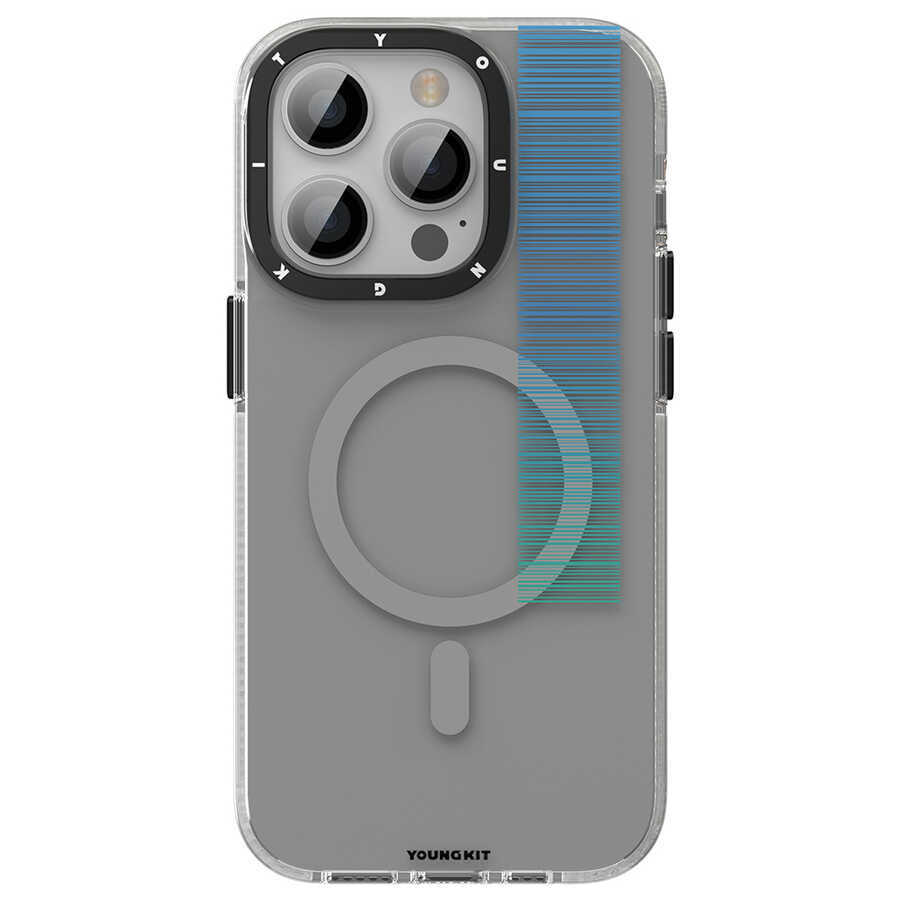 Apple iPhone 14 Pro Kılıf M-safe Şarj Özellikli Youngkit Pure Serisi Kapak Yeşil