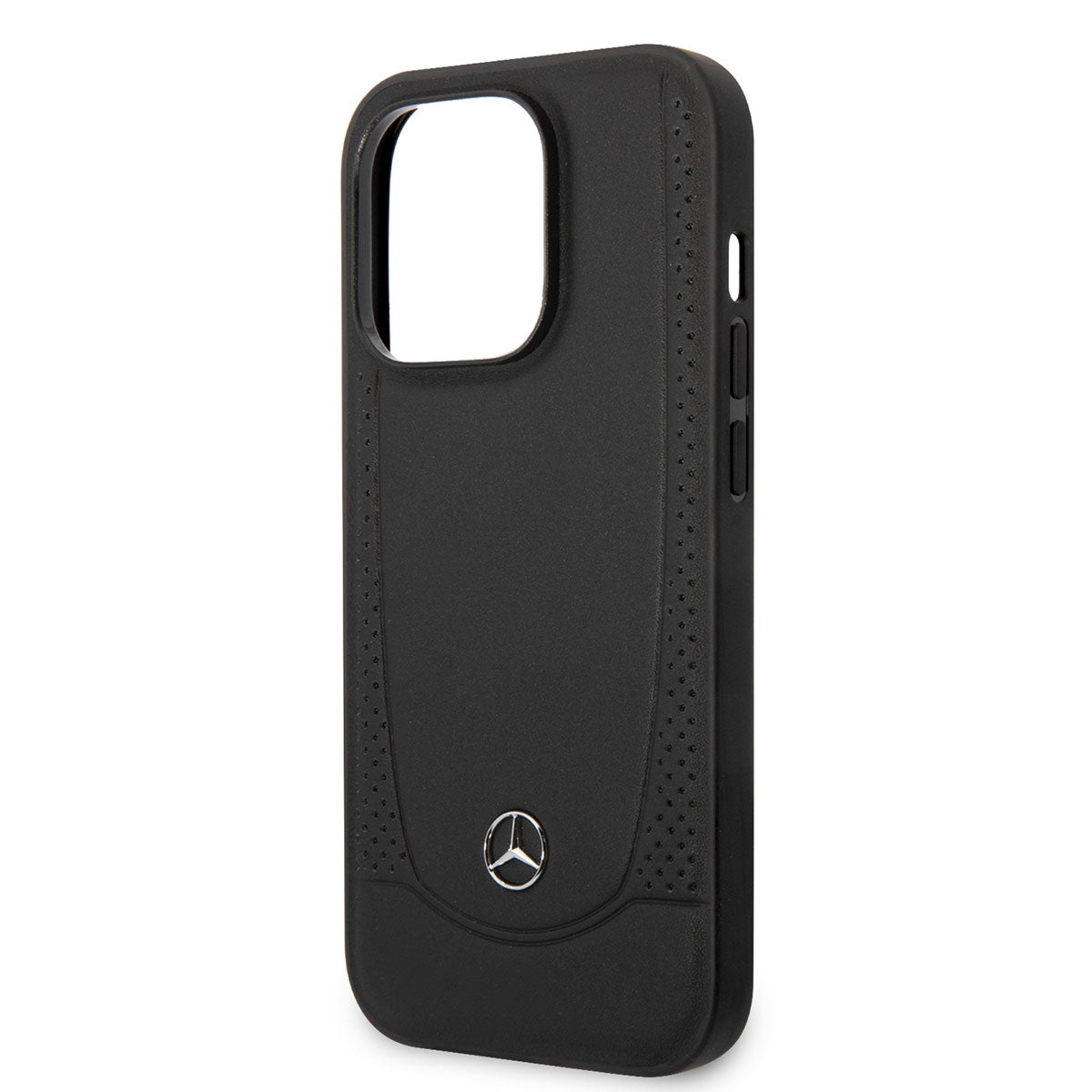 Apple iPhone 14 Pro Kılıf Mercedes Benz M-safe Şarj Özellikli Urban Deri Kapak Siyah