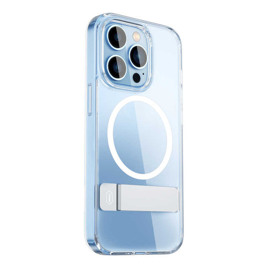 Apple iPhone 14 Pro Kılıf Standlı M-safe Wireless Şarj Özellikli Wiwu Aurora Serisi Kapak Renksiz