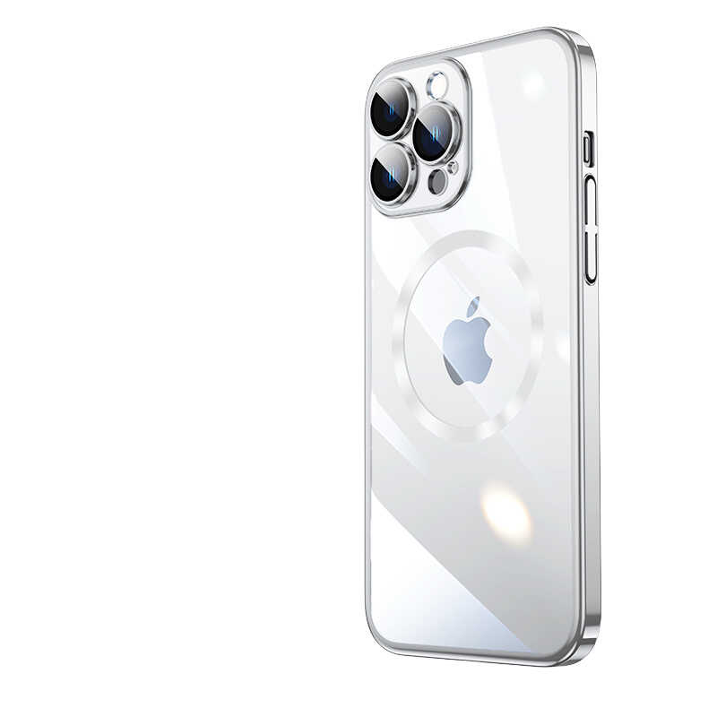 Apple iPhone 14 Pro Kılıf Wireless Şarj Özellikli Sert PC Zore Riksos M-safe Kapak