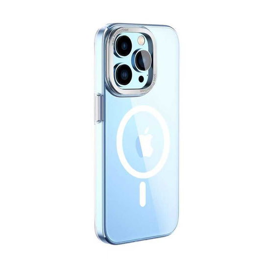 Apple iPhone 14 Pro Kılıf Wiwu MCC-102 Magnetic Crystal Sert PC Kapak Renksiz
