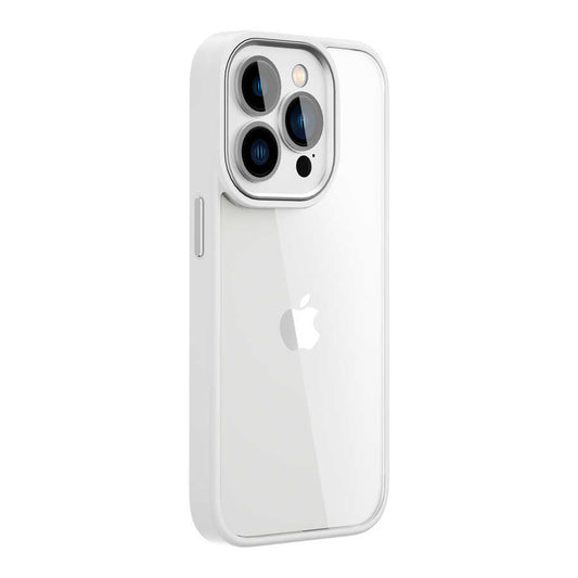 Apple iPhone 14 Pro Kılıf Wiwu VCC-104 Lens Korumalı Renkli Kenar Arkası Şeffaf Vivid Clear Kapak Siyah
