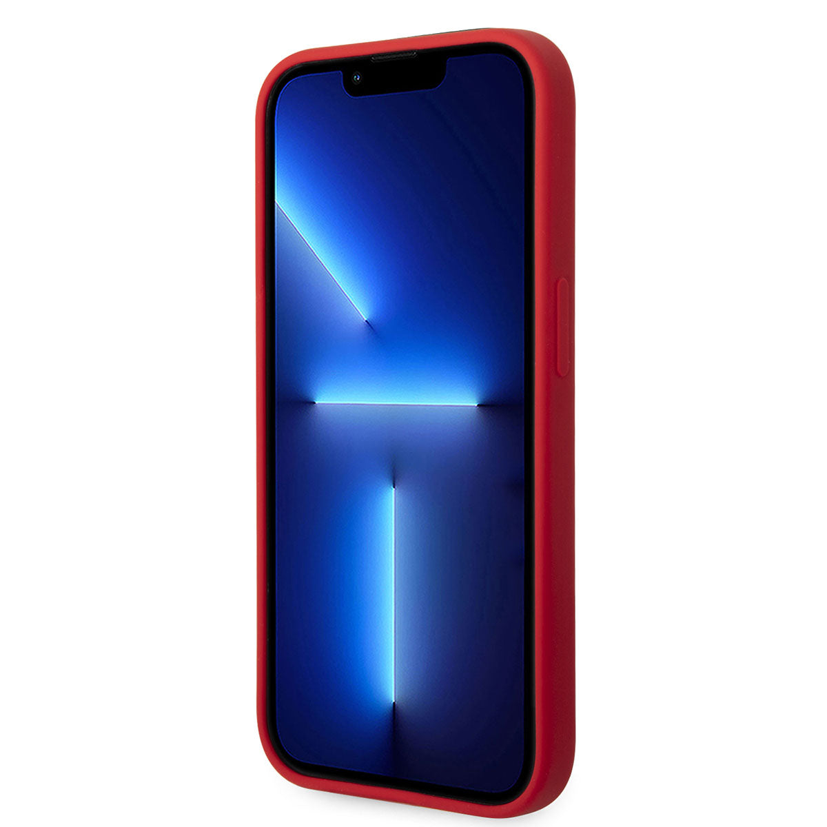 Apple iPhone 14 Pro Max Kılıf Ferrari M-safe Şarj Özellikli Silikon Metal Logo Dizayn Kapak Siyah
