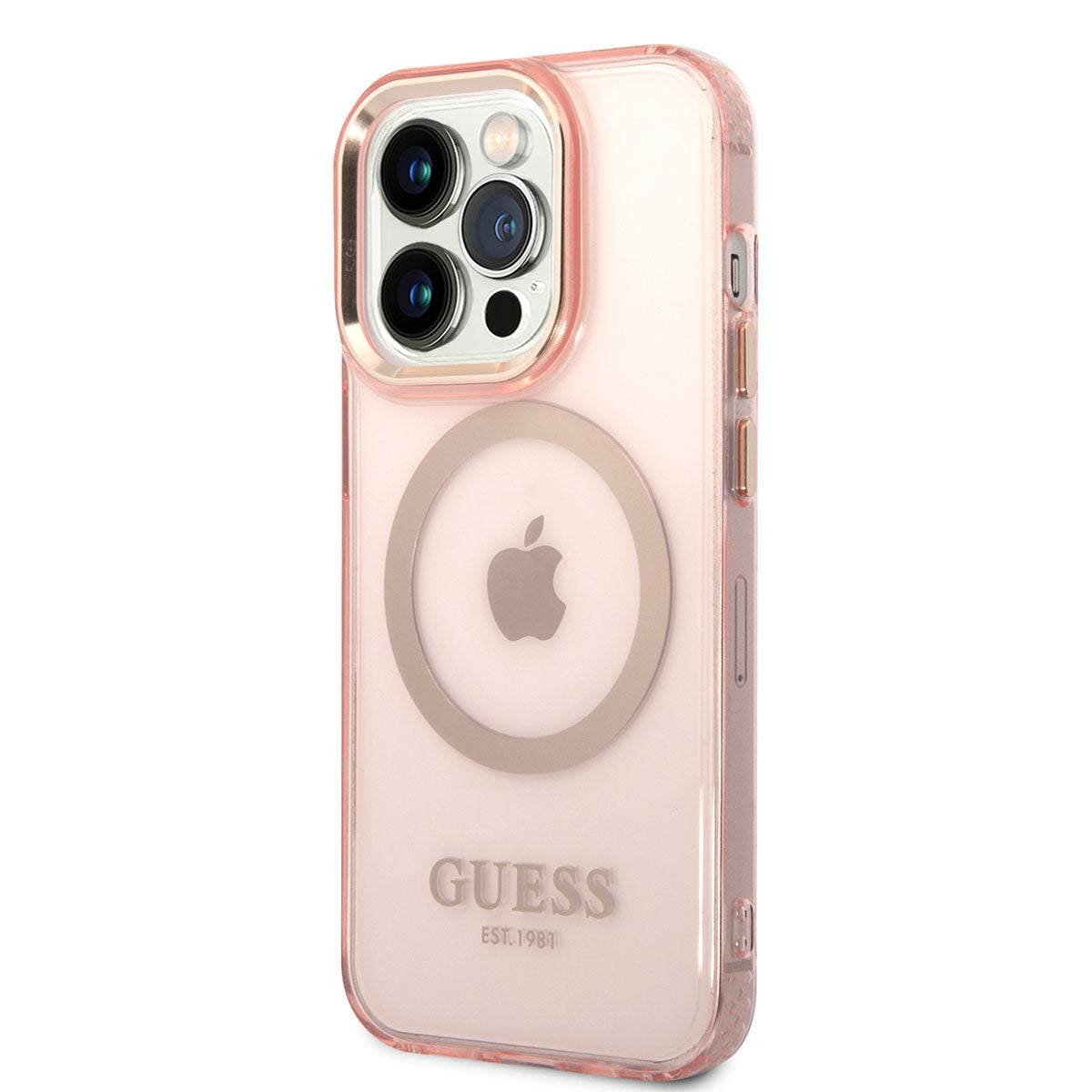 Apple iPhone 14 Pro Max Kılıf GUESS M-safe Şarj Özellikli Airbagli Dizayn Kapak Yeşil