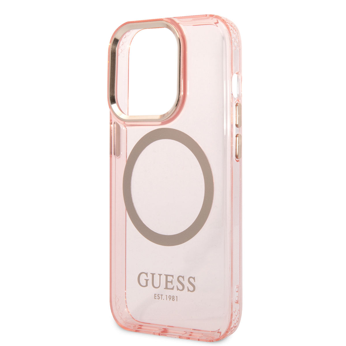 Apple iPhone 14 Pro Max Kılıf GUESS M-safe Şarj Özellikli Airbagli Dizayn Kapak Yeşil