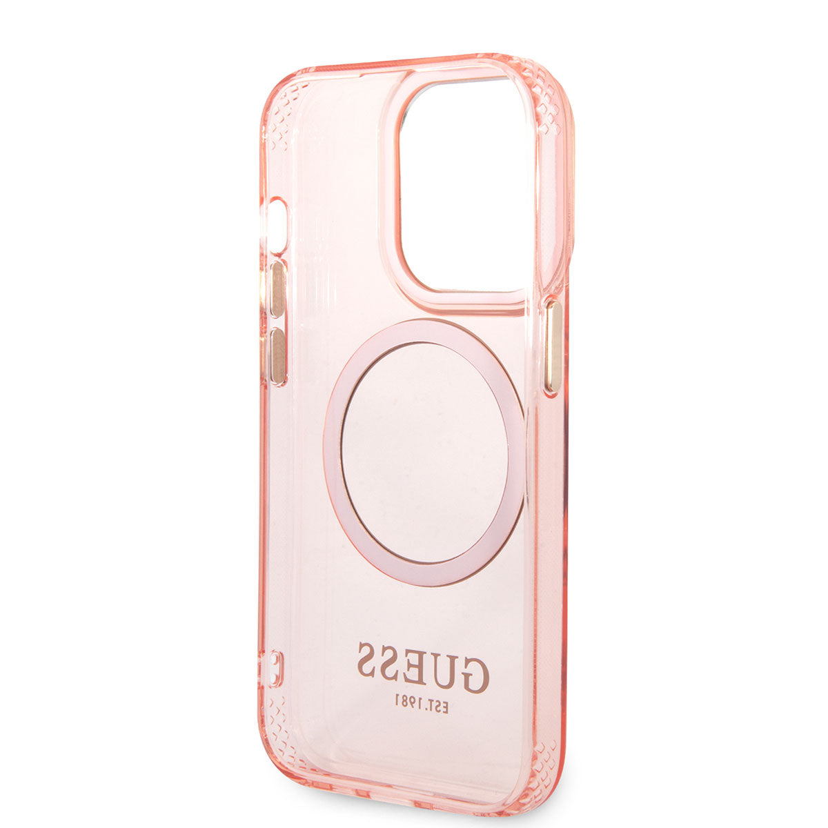 Apple iPhone 14 Pro Max Kılıf GUESS M-safe Şarj Özellikli Airbagli Dizayn Kapak Yeşil