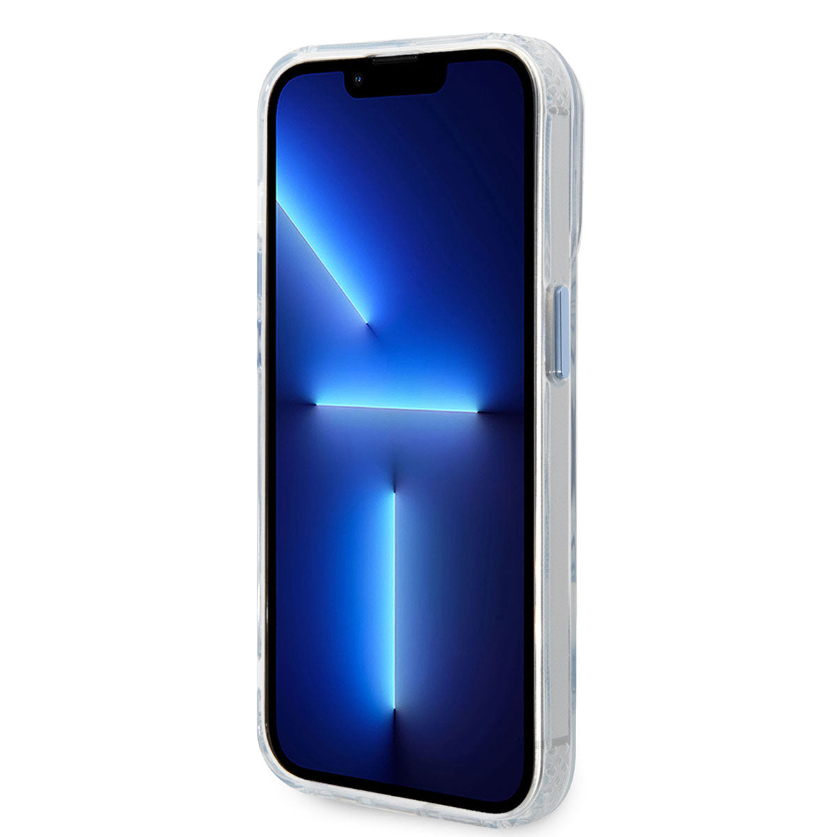Apple iPhone 14 Pro Max Kılıf GUESS M-safe Şarj Özellikli Metal Kamera Çerçeveli Kapak Mavi