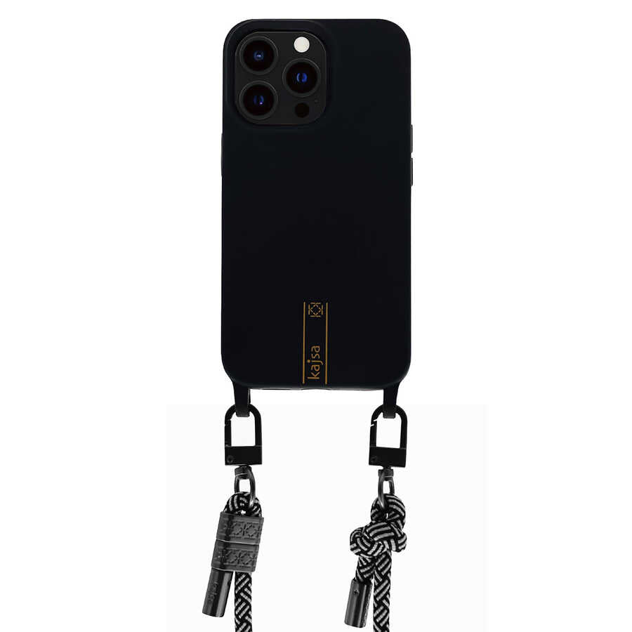 Apple iPhone 14 Pro Max Kılıf Kajsa Missy And Match Klasik İp Askılı Kapak Yeşil