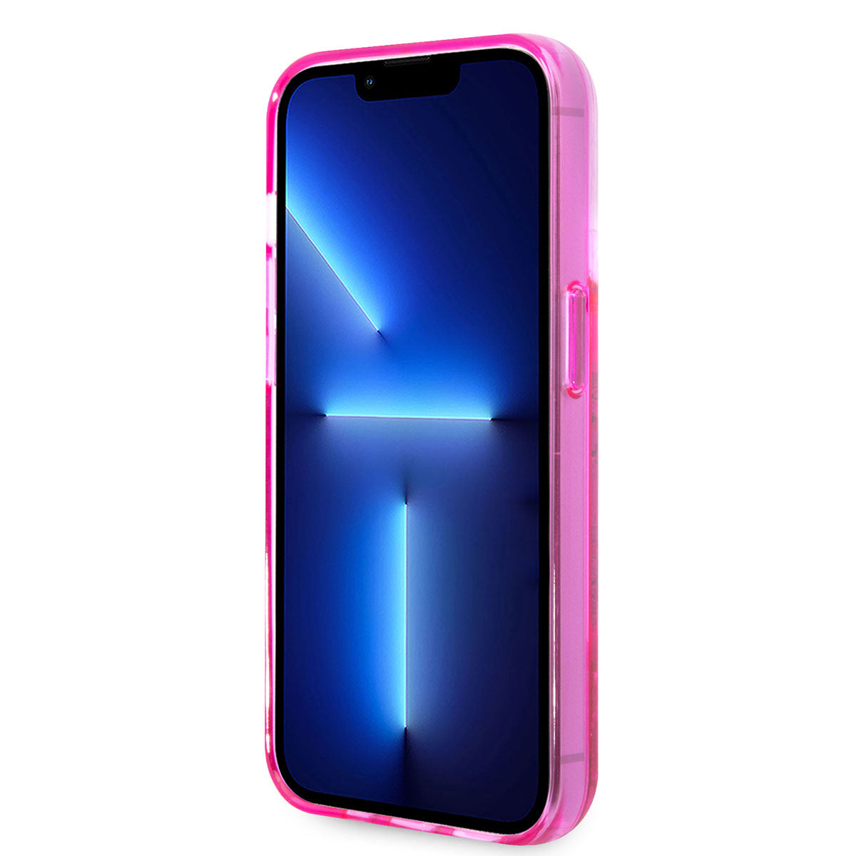 Apple iPhone 14 Pro Max Kılıf Karl Lagerfeld Sıvılı Simli RSG Dizayn Kapak Siyah