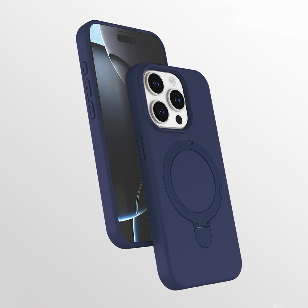 Apple iPhone 14 Pro Max Kılıf M-safe Şarj Özellikli Standlı Zore Samara Kapak
