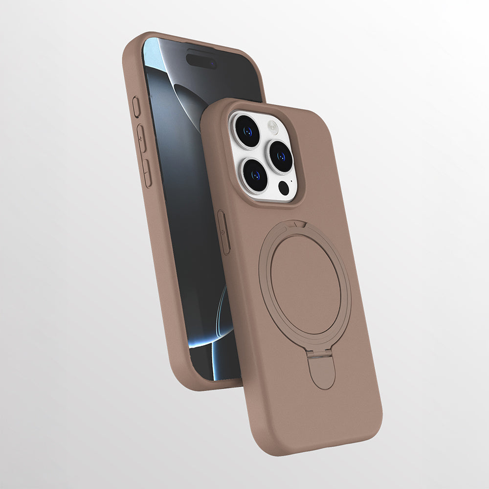 Apple iPhone 14 Pro Max Kılıf M-safe Şarj Özellikli Standlı Zore Samara Kapak