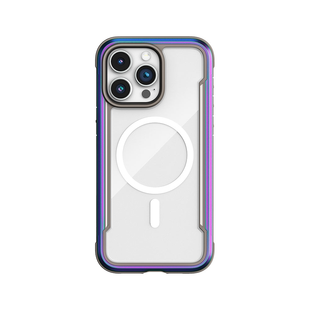 Apple iPhone 14 Pro Max Kılıf M-safe Şarj Özellikli Airbagli Raptic Shield Serisi Şeffaf Arka Yüzey Kapak Colorful