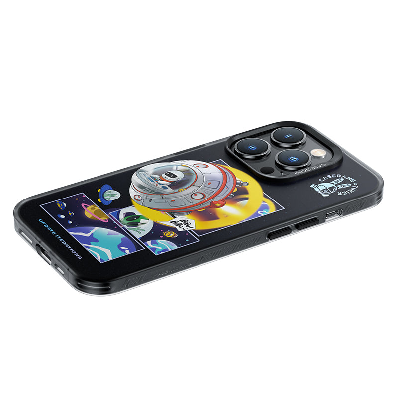 Apple iPhone 14 Pro Max Kılıf M-safe Şarj Özellikli Benks Casebang Explore Kapak Siyah