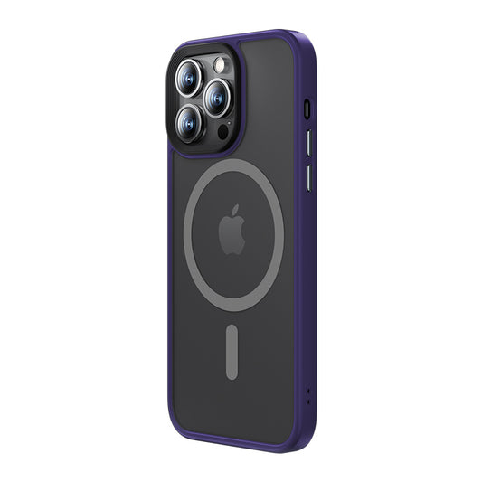 Apple iPhone 14 Pro Max Kılıf M-safe Şarj Özellikli Benks Mist Hybrid Kapak Siyah