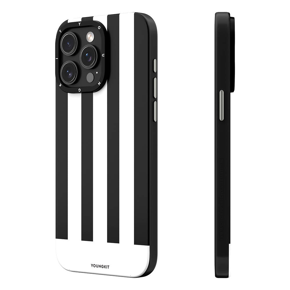 Apple iPhone 14 Pro Max Kılıf M-safe Şarj Özellikli Youngkit Striped Piano Keys Serisi Kapak