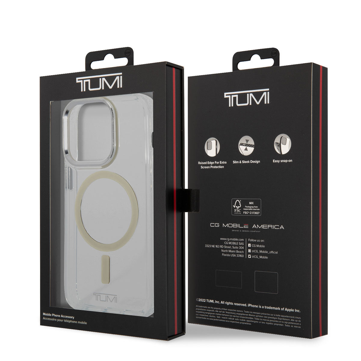 Apple iPhone 14 Pro Max Kılıf TUMI M-safe Şarj Özellikli Airbag Tasarımlı Kapak Renksiz
