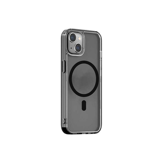 Apple iPhone 14 Wiwu M-safe Şarj Özellikli Lens Korumalı Şeffaf Silikon Kapak Mavi