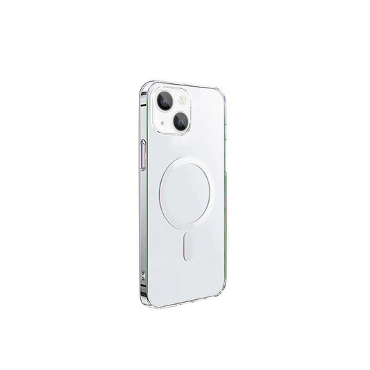 Apple iPhone 14 Wiwu M-safe Şarj Özellikli Lens Korumalı Şeffaf Silikon Kapak Renksiz