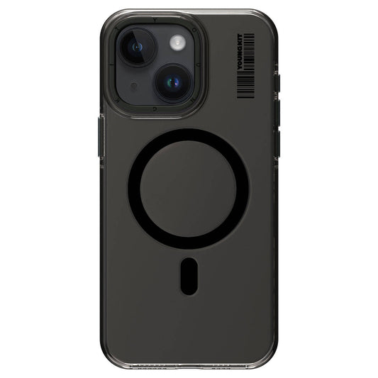 Apple iPhone 15 Kılıf M-safe Şarj Özellikli Şeffaf Youngkit Crystal Shield Serisi Kapak Siyah