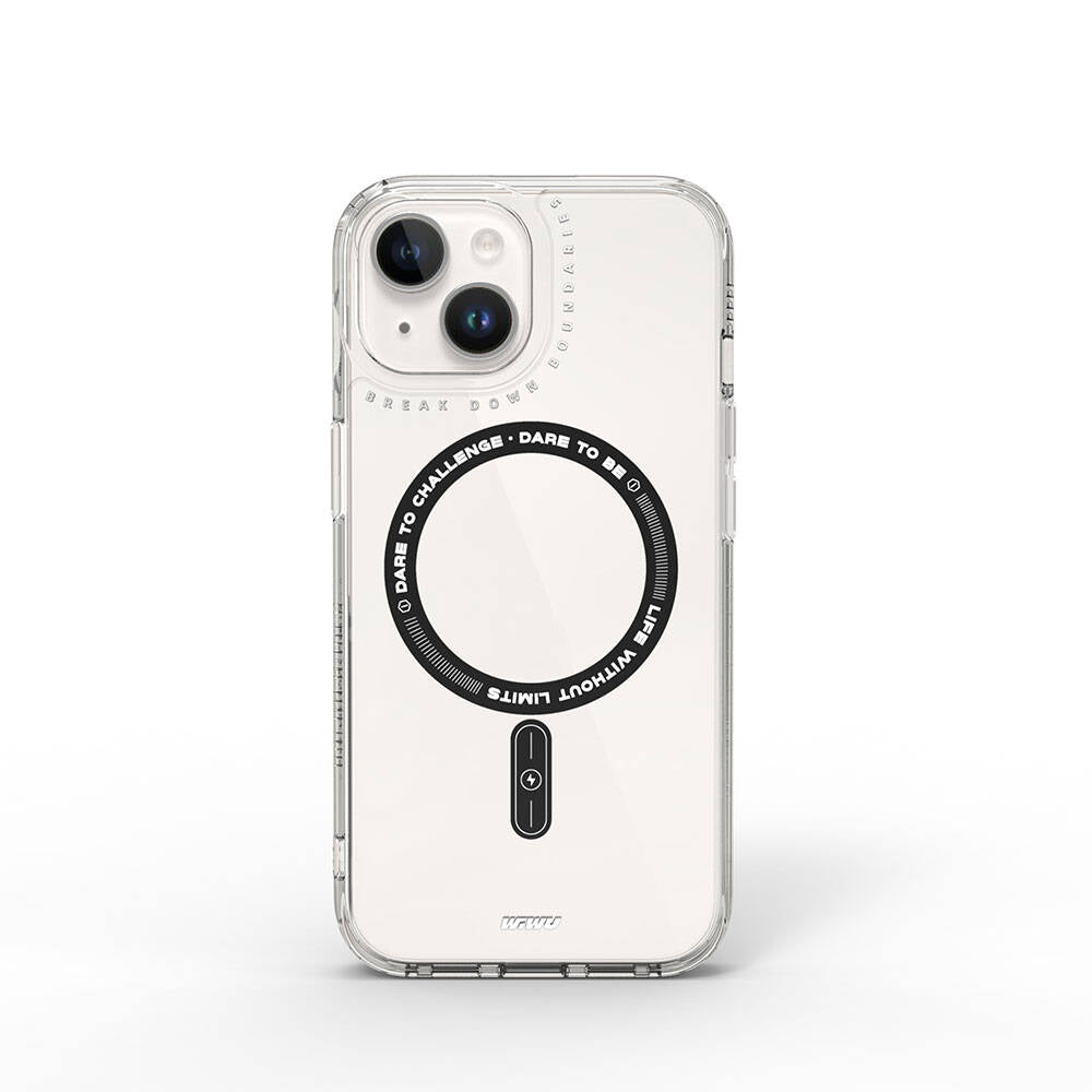 Apple iPhone 15 Kılıf M-safe Şarj Özellikli Wiwu Basic Color J Serisi Kapak Mavi