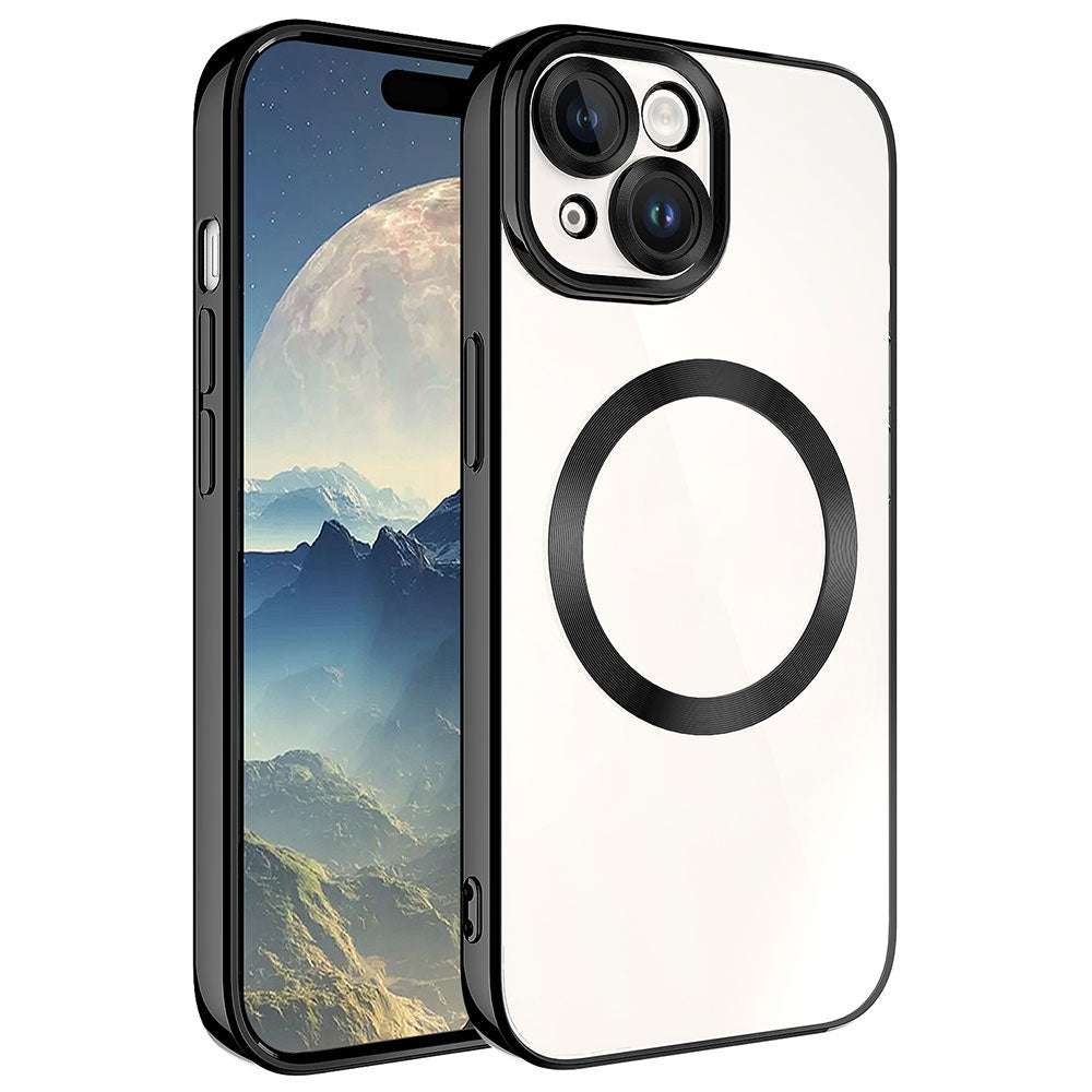 Apple iPhone 15 Kılıf M-safe Wireless Şarj Özellikli Zore Setro Silikon